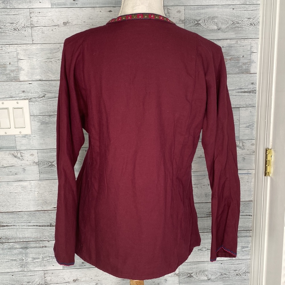 MADEWELL EMBROIDERED BOHÈME BOHO PEASANT POPOVER TOP - Picture 10 of 10